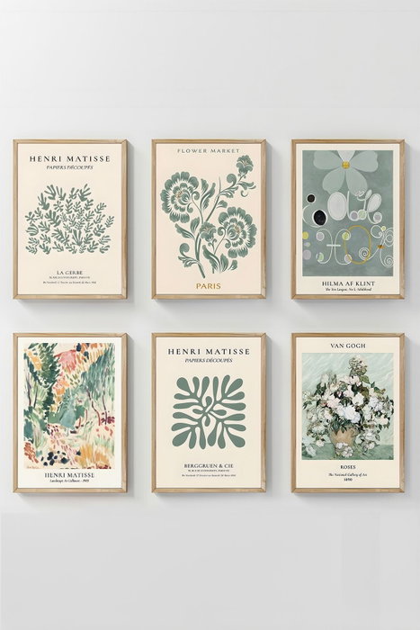 Wallity Artsycllct10 Conjunto de 6 Pinturas Decorativas Enmarcadas Wallity Artsycllct10 Conjunto de 6 Pinturas Decorativas Enmarcadas